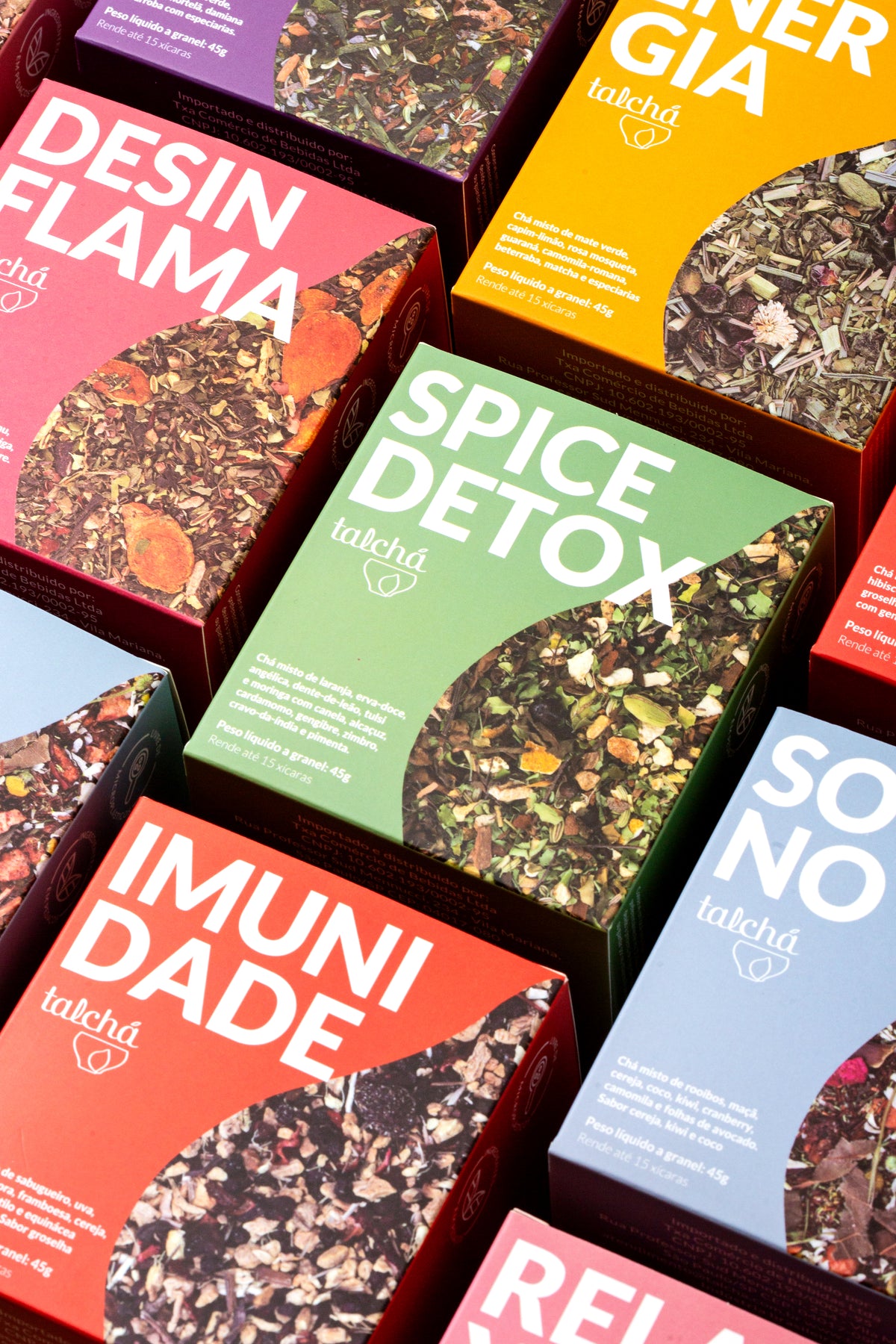 Quadro com círculo no centro e caixa Spice Detox