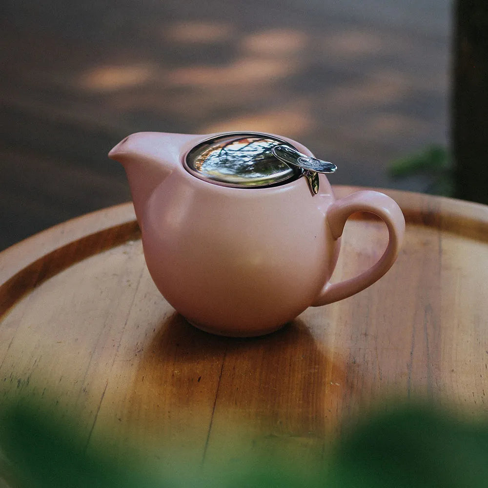 Bule De Porcelana Com Infusor De Aço Inox Cult Rosé 500ml – Talchá